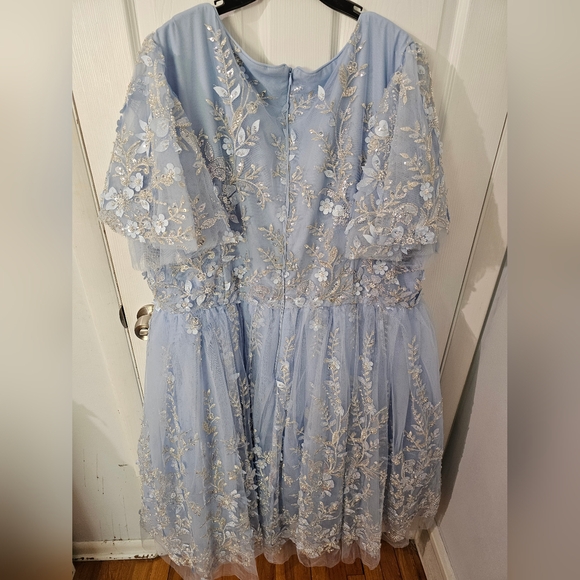 Jessakae Blue Misty Dress in Size 3x - Picture 4 of 7